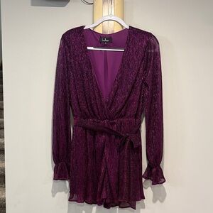 Lulus Purple Long Sleeve Romper